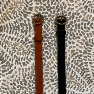 AEROPOSTALE - Brown and Black thin belts